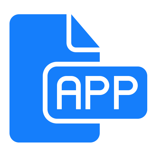 Mobile Application Blue Icon Transparent PNG