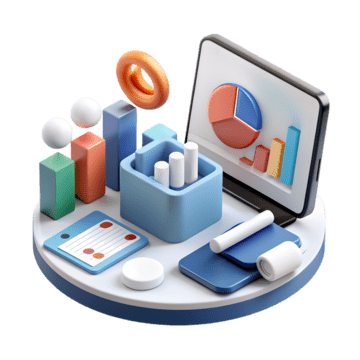pngtree 3d render digital marketing png image 12740301